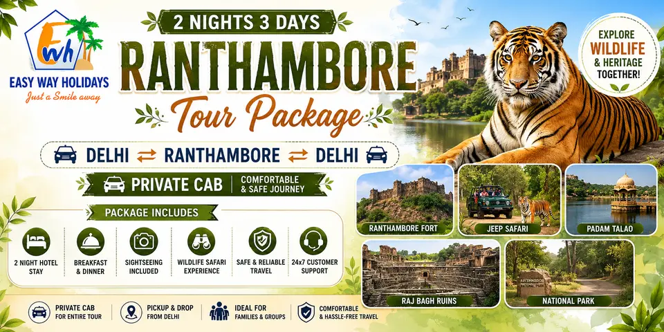 3 Days 2 Nights Ranthambore Package tour package banner