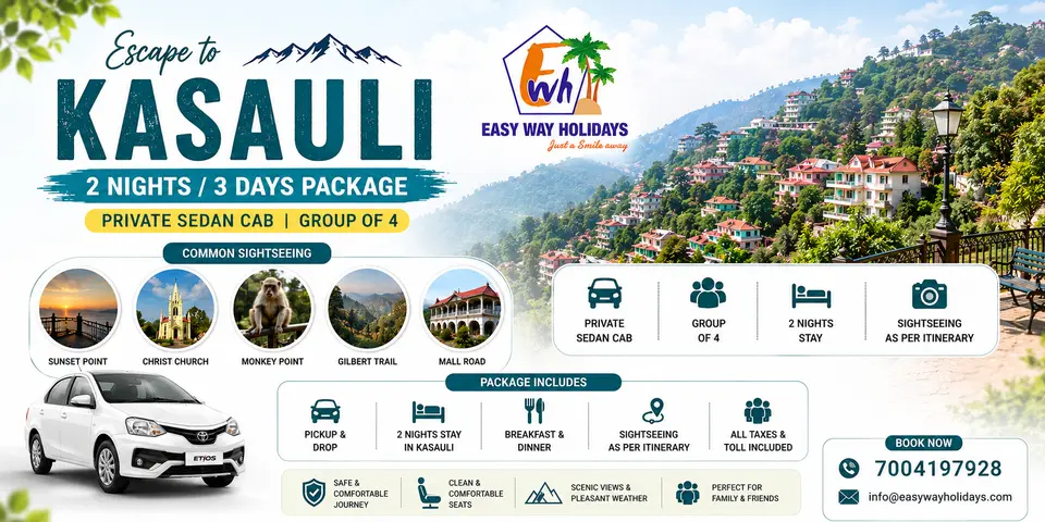 2 Night Kasauli Package tour package banner