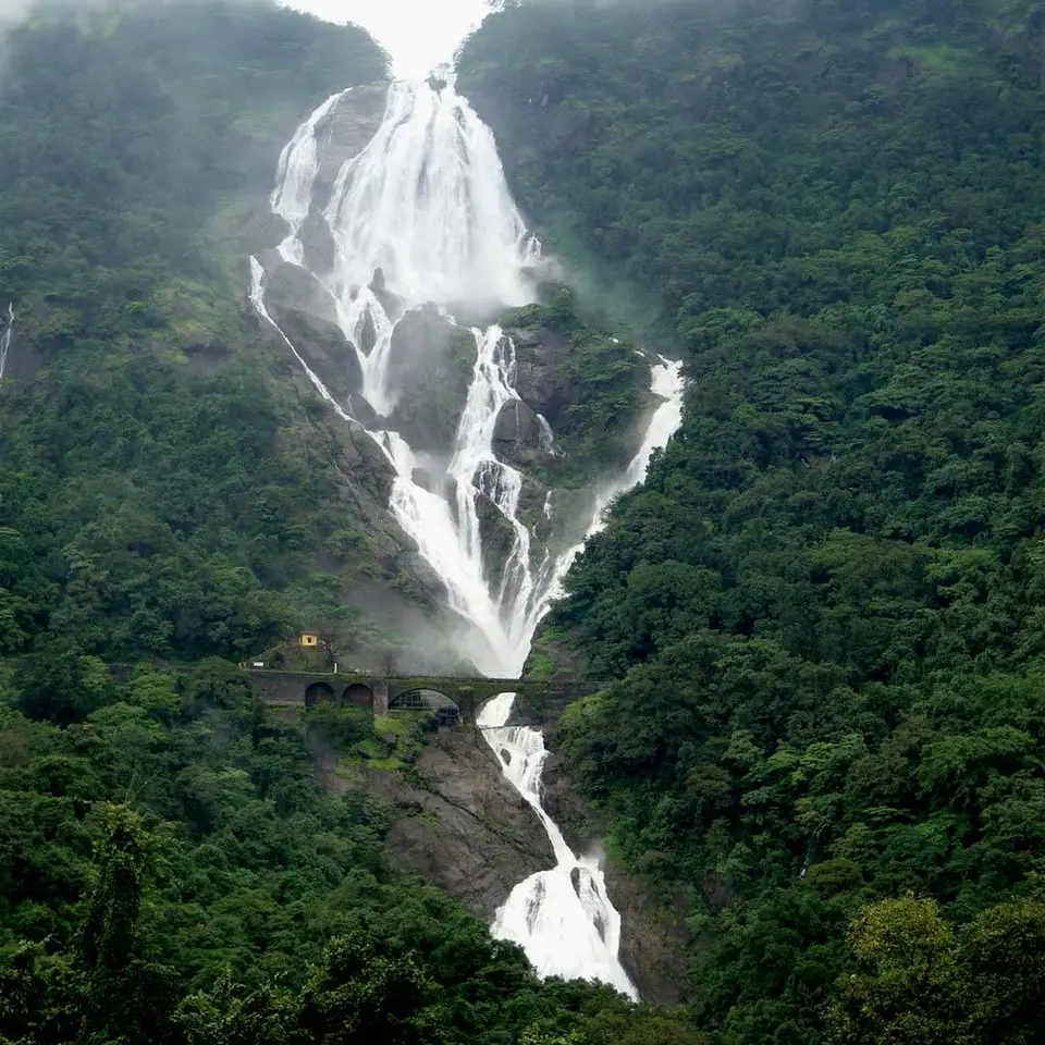 4 Night 5 Days Goa Package with Dudhsagar Waterfall - Day 3: Dudhsagar Waterfall Excursion (SIC Basis) itinerary image