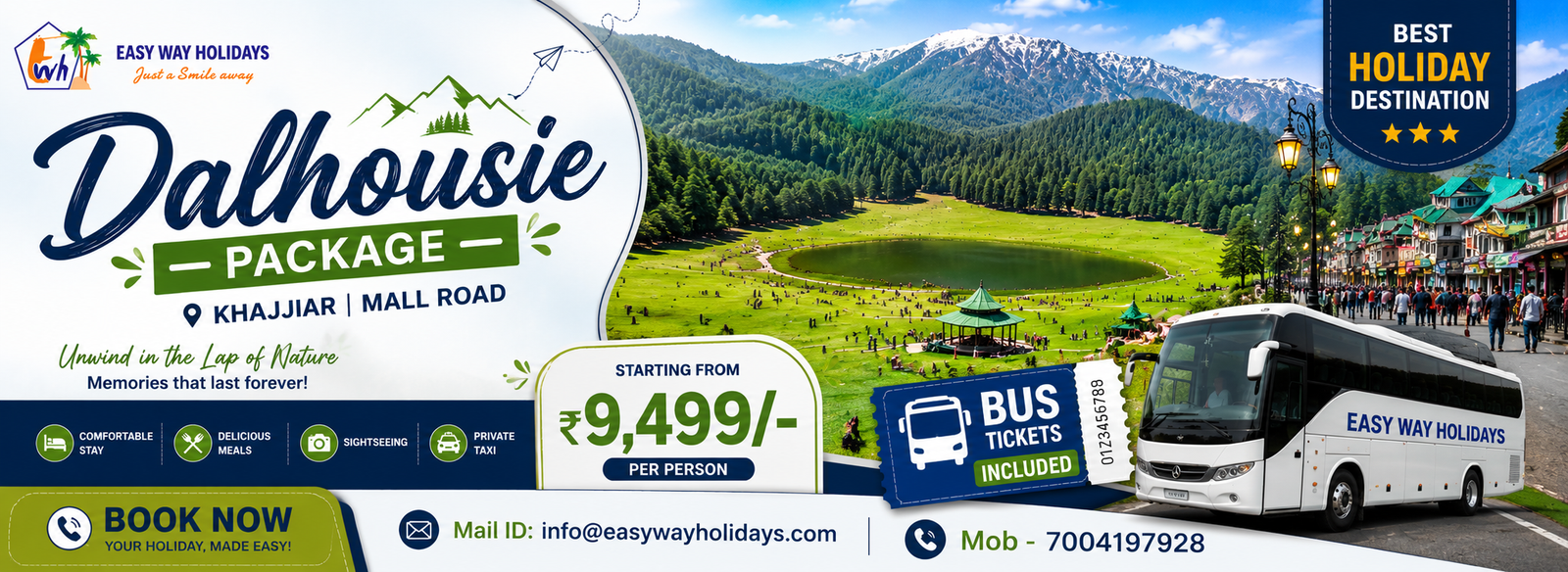 2 Night Dalhousie Package tour package banner