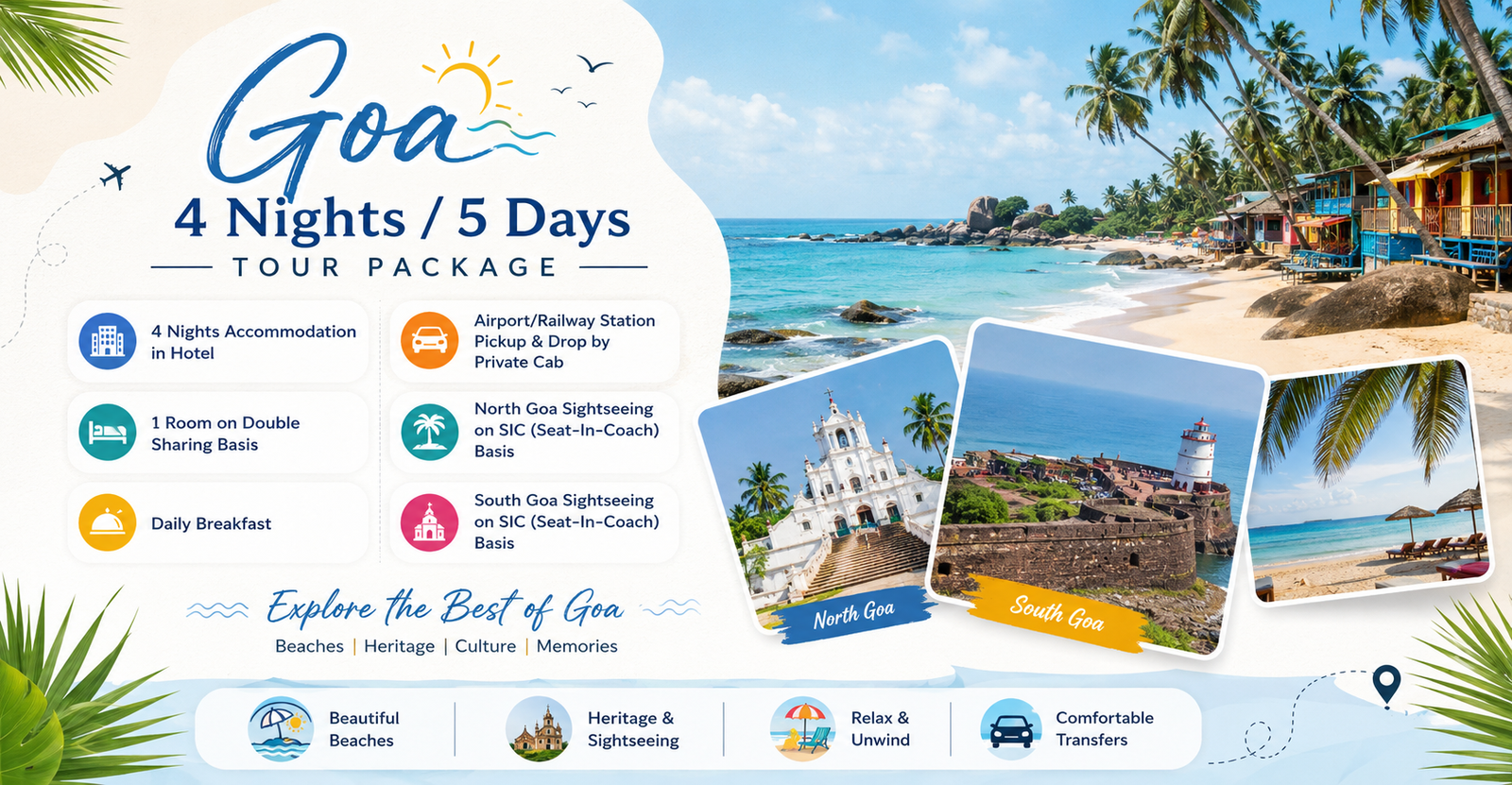 4 Night 5 Days Goa Package tour package banner