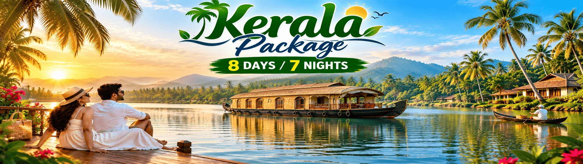 8 Days 7 Nights Kerala Package tour package banner