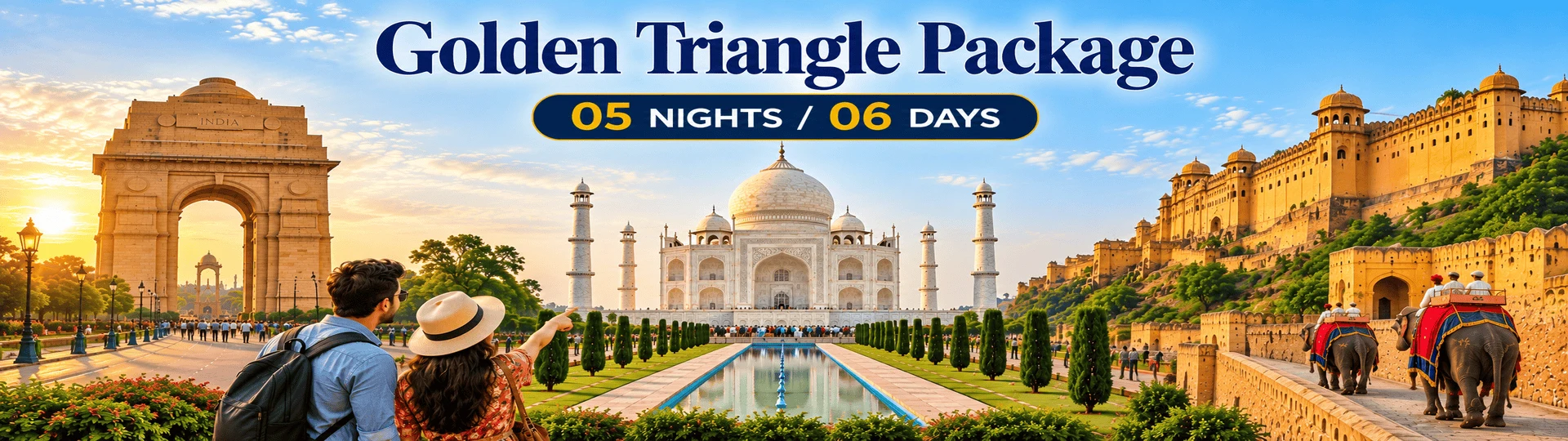6 Days 5 Night Golden Triangle Package tour package banner